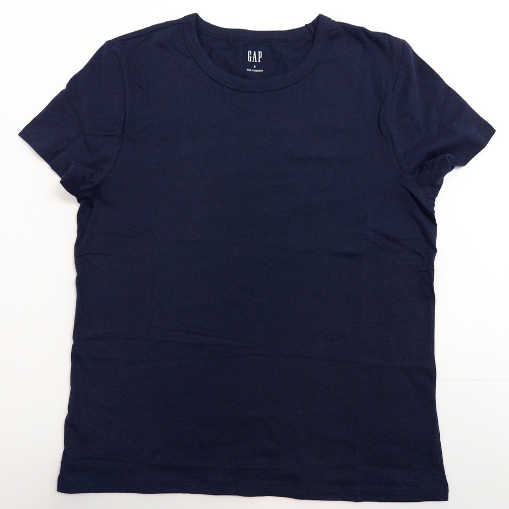 NWT GAP Favorite Crewneck T-Shirt Navy Blue Size S Basics